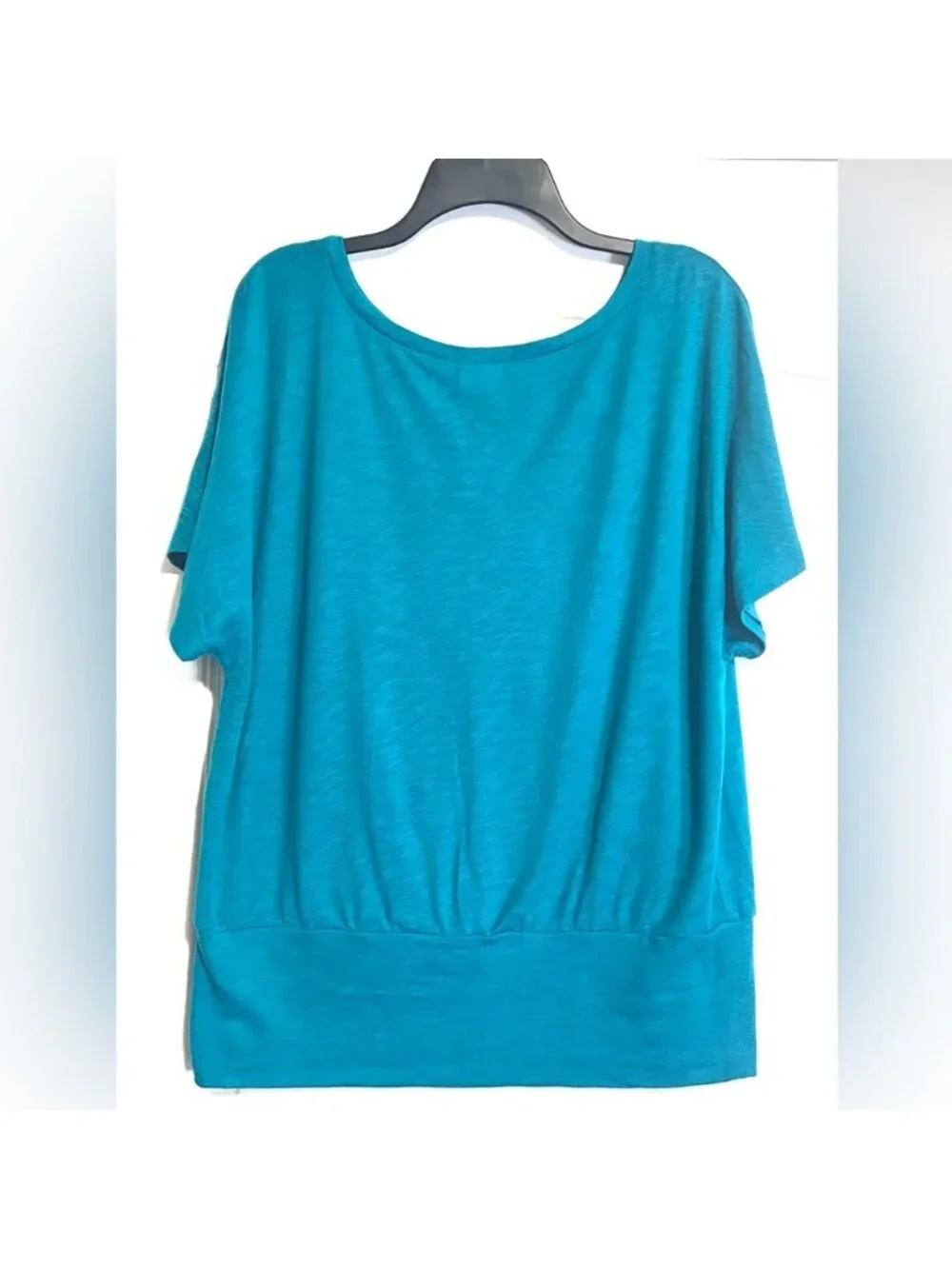 Teal Dolman Short Sleeve Women’s Top